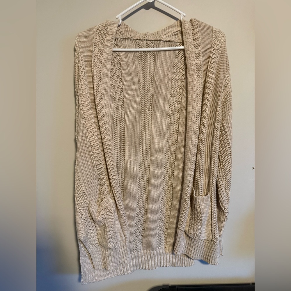 Cozy Cream Knit Sweater Cardigan